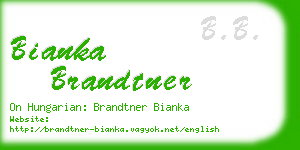 bianka brandtner business card